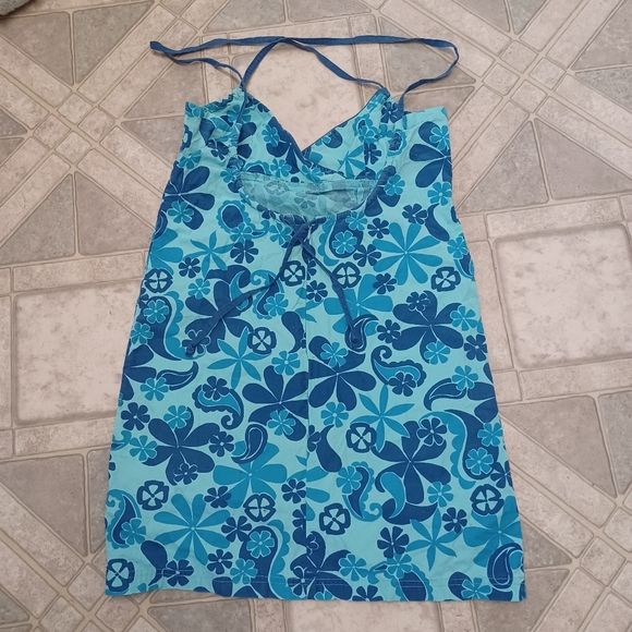 Powder room Y2K blue adjustable strap mini dress - Picture 2 of 2